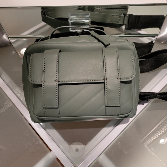 ZARA RUBBERIZED CROSSBODY BAG NEW - Picture 5 of 8